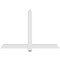 Ekena Millwork Eugene Architectural Grade PVC Gable Bracket, 60"W x 40"H x 2"D x 4"F, 16/12 Pitch GBP060X40X0204EUG00 - alternate 5